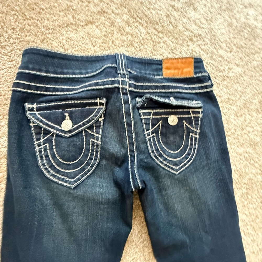 True Religion Dark Blue Boot Cut Jeans